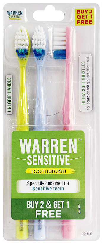 WARREN SENSITIVE TOOTHBRUSH 1S 1S - Scraped Image