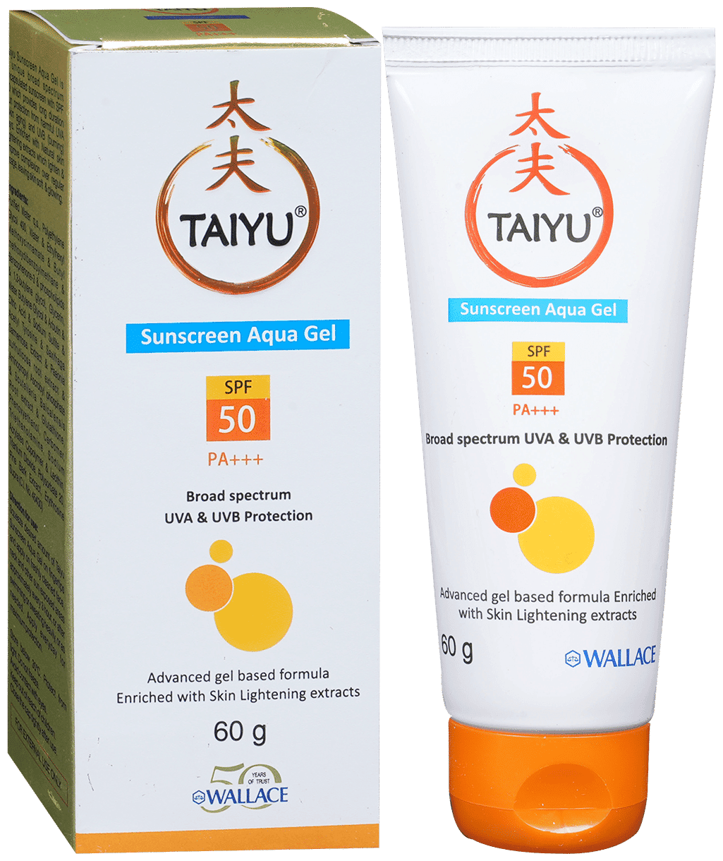 TAIYU SUNSCREEN AQUA GEL 60GM 60GM - Scraped Image