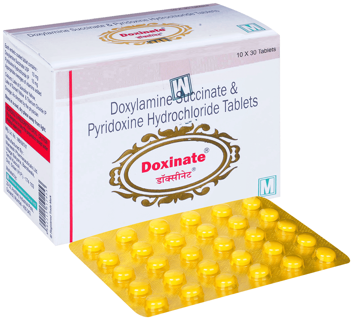 DOXINATE TABLETS 30'S - Scraped Image