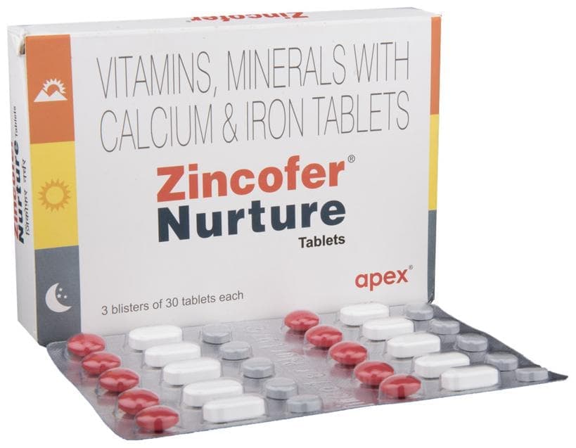 ZINCOFER NURTURE TABLET 1X10 - Scraped Image