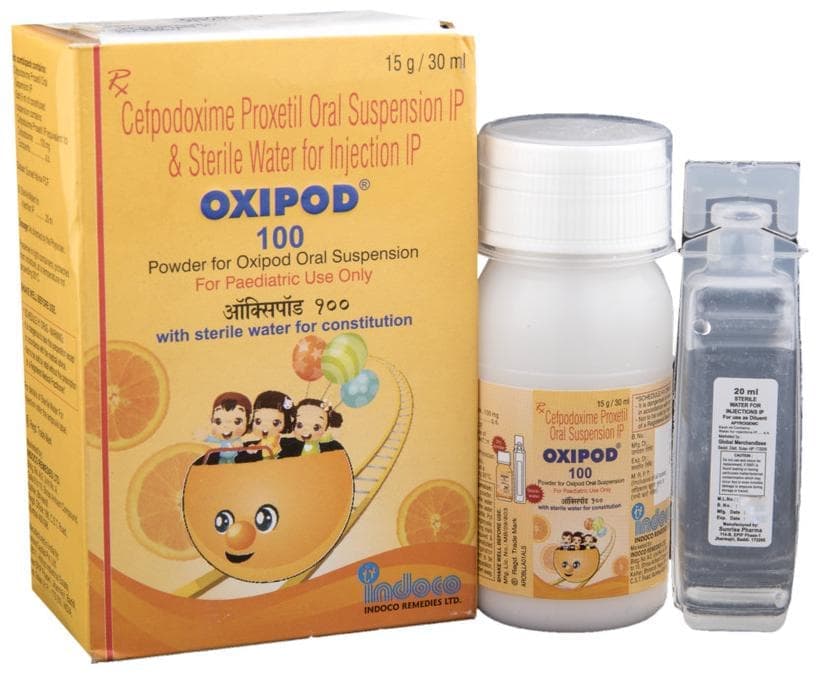 OXIPOD 100 DRY SYRUP 10'S - Scraped Image