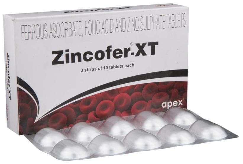 ZINCOFER XT TABLET 1X10 - Scraped Image
