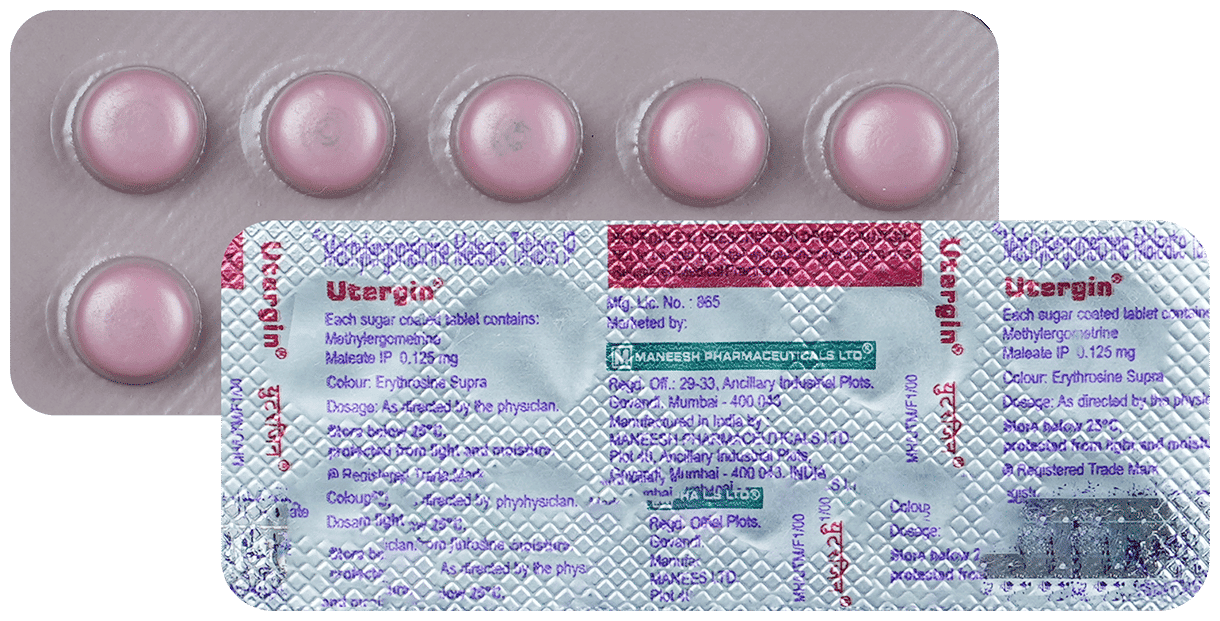 UTERGIN TABLET 10'S - Scraped Image