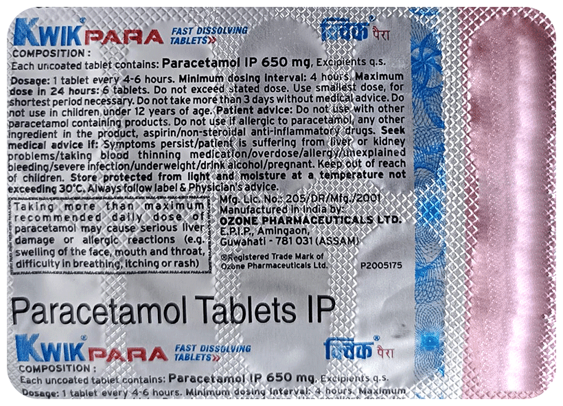 KWIK PARA TABLET 20X15 - Scraped Image