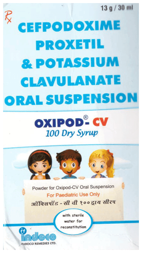 OXIPOD CV 100 DRY SYRUP 30ML - Scraped Image