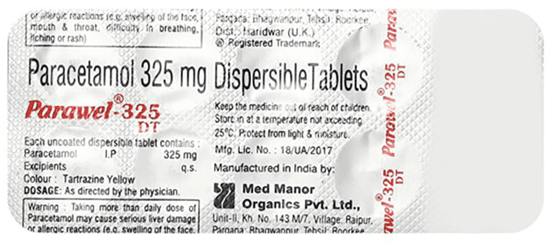 PARAWEL 325DT TABLET 1X10 - Scraped Image
